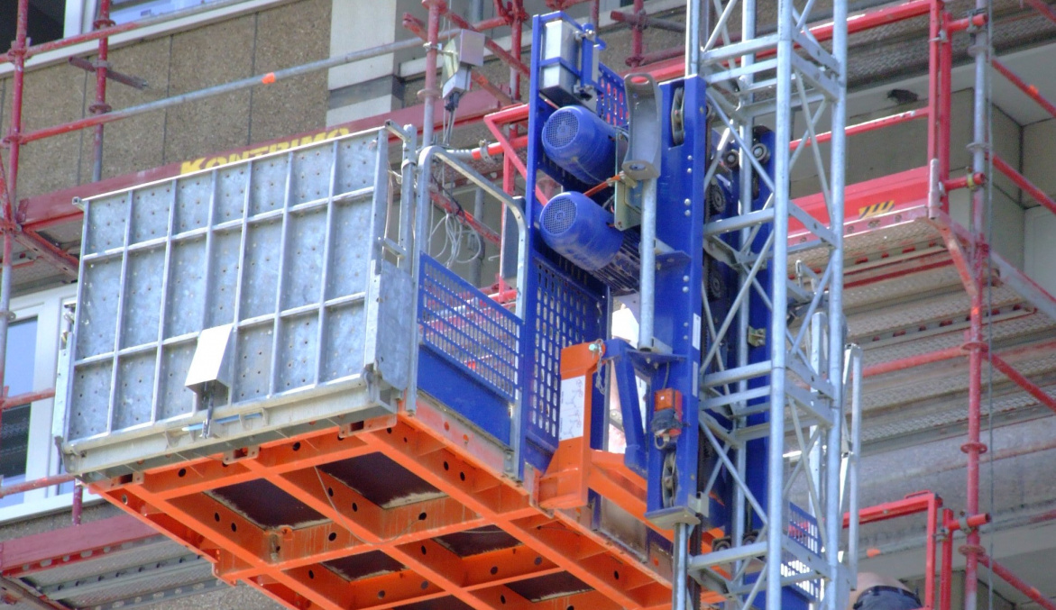 monte-charge de chantier